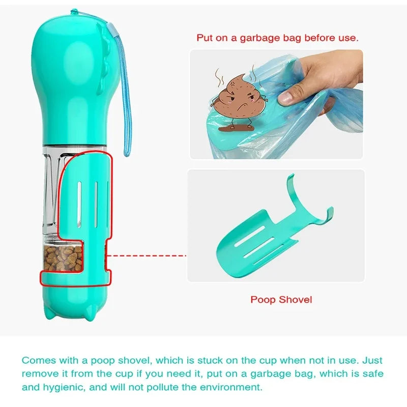 Portable cat and dog water bottle